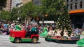 Fantasy floats ` Christmas Tree ` perform in the 2018 Credit Union Christmas Pageant parade.